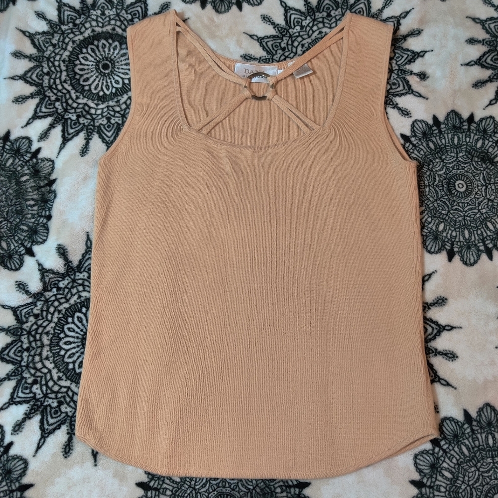 90' VTG Nude Tank with X Chest Detailing